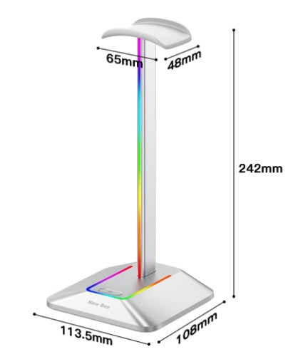 Dual Output Colorful Headwear Headset stand