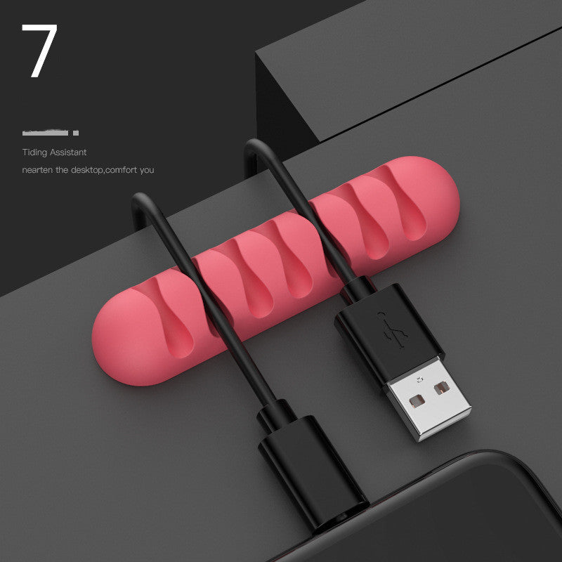 Smart Cable Holder Silicone Flexible Cable Winder Wire Organizer