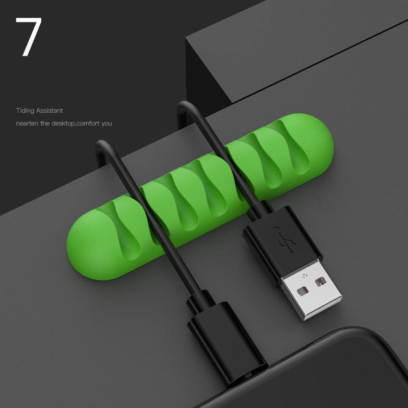 Smart Cable Holder Silicone Flexible Cable Winder Wire Organizer