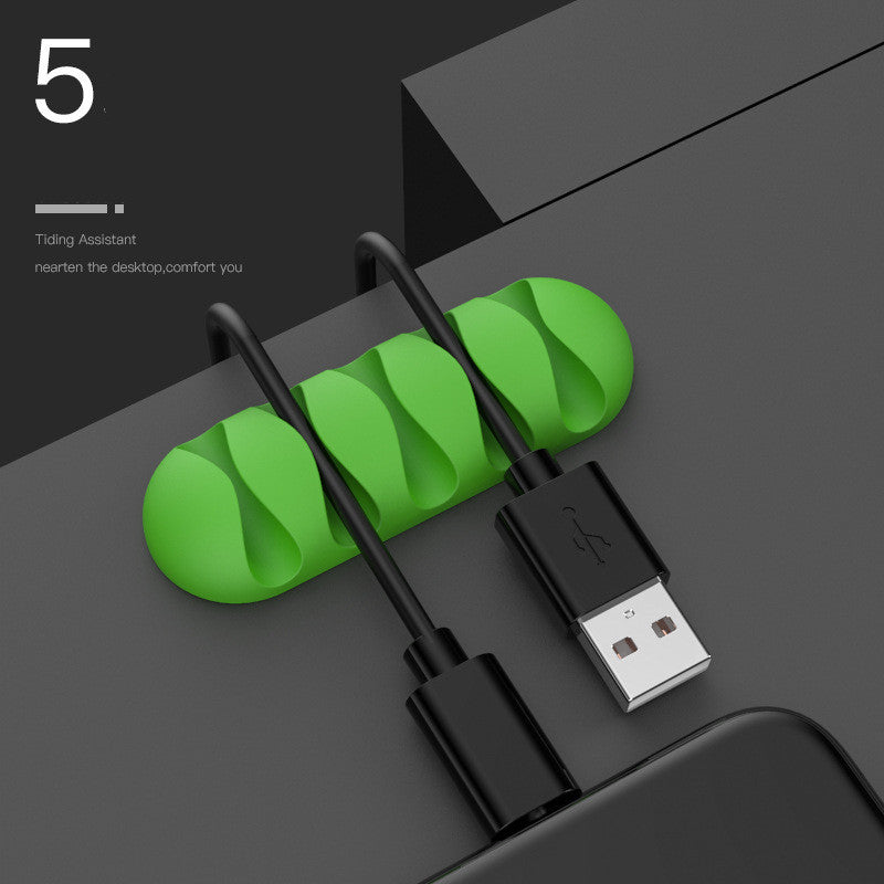 Smart Cable Holder Silicone Flexible Cable Winder Wire Organizer