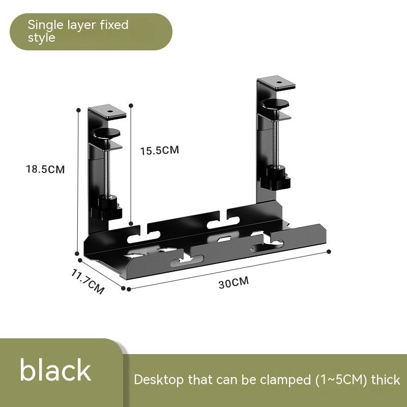 Punch-free Carbon Steel Under Desk Cable Management Rack
