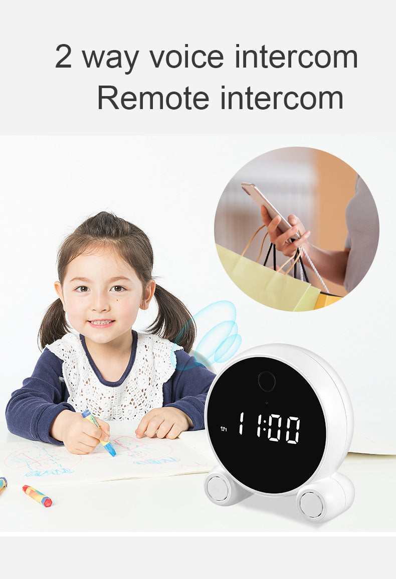 Wifi Alarm Clock Camera HD 1080P Night Vision Home Security Camera