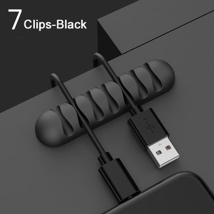 Smart Cable Holder Silicone Flexible Cable Winder Wire Organizer