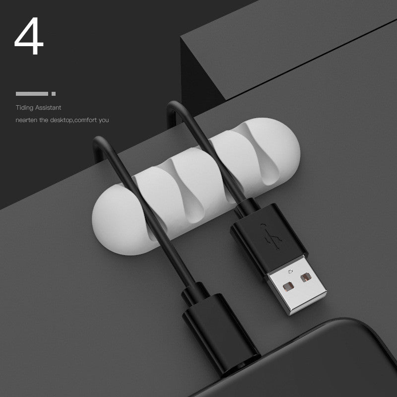Smart Cable Holder Silicone Flexible Cable Winder Wire Organizer