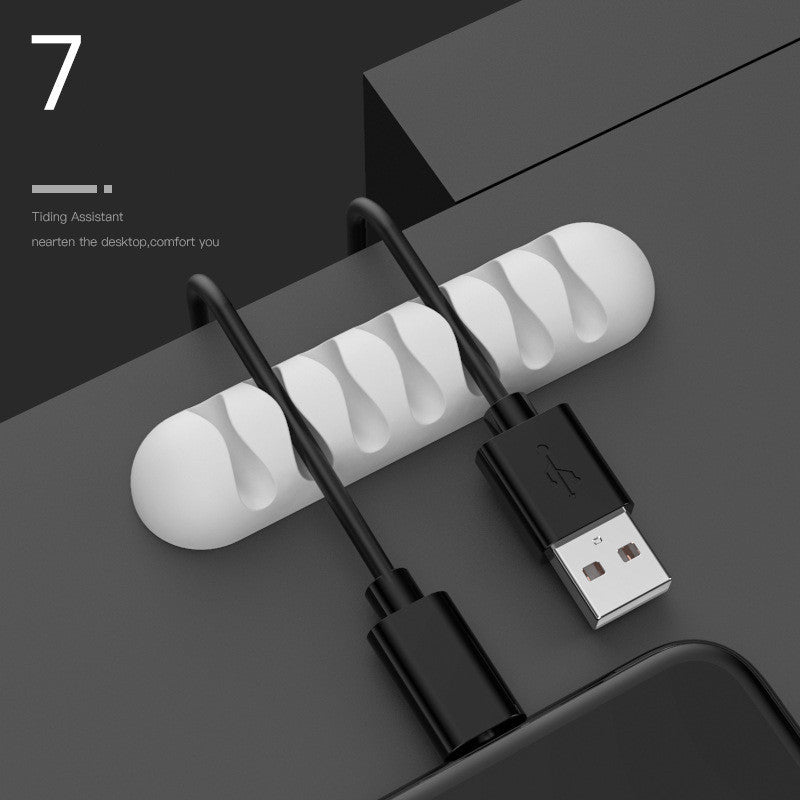 Smart Cable Holder Silicone Flexible Cable Winder Wire Organizer