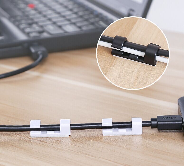 Self-adhesive Wire Line Management Wire Holder Cable Clamp
