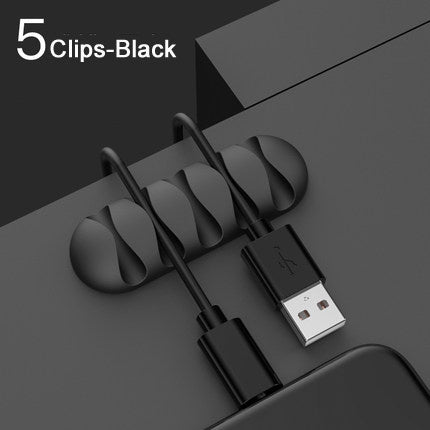 Smart Cable Holder Silicone Flexible Cable Winder Wire Organizer