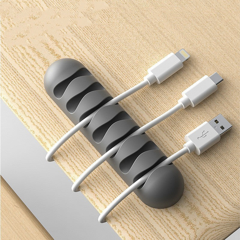Smart Cable Holder Silicone Flexible Cable Winder Wire Organizer