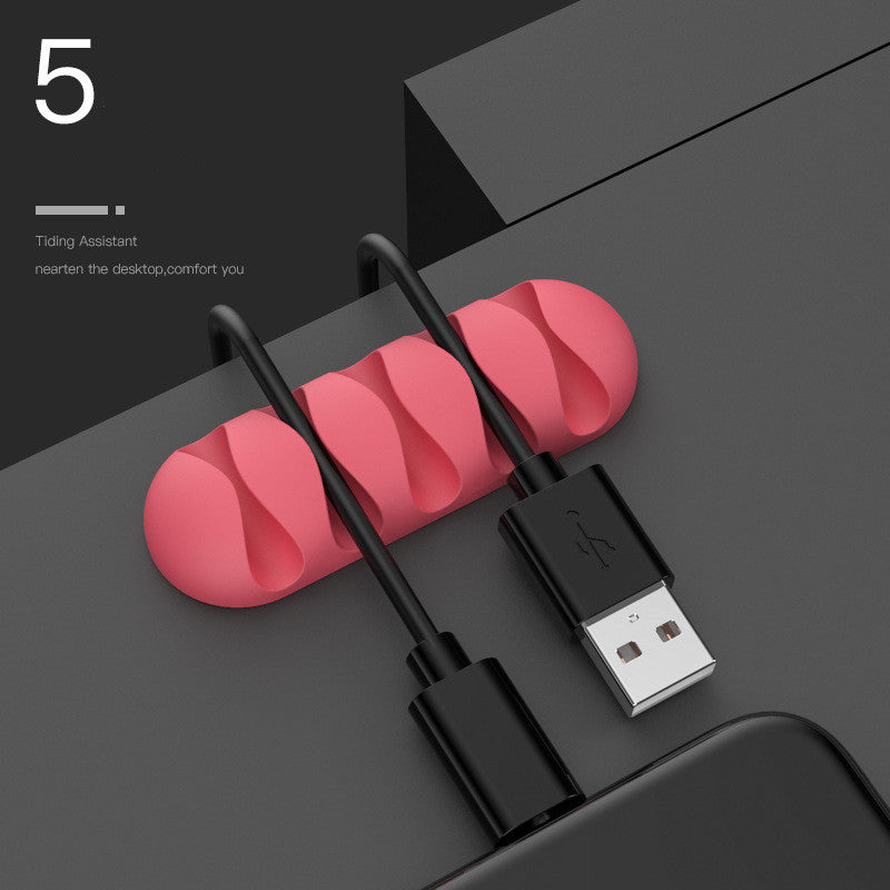 Smart Cable Holder Silicone Flexible Cable Winder Wire Organizer