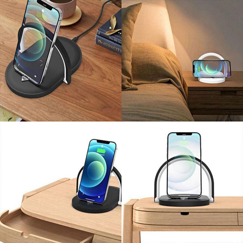 Foldable Wireless Charger Night Light Wireless Charging Station