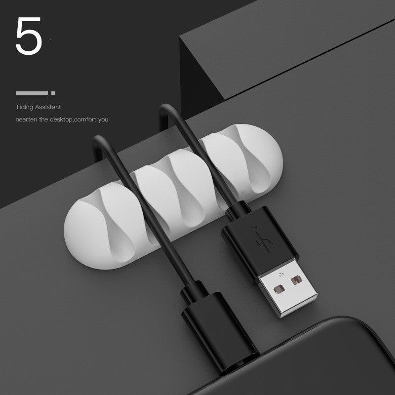 Smart Cable Holder Silicone Flexible Cable Winder Wire Organizer