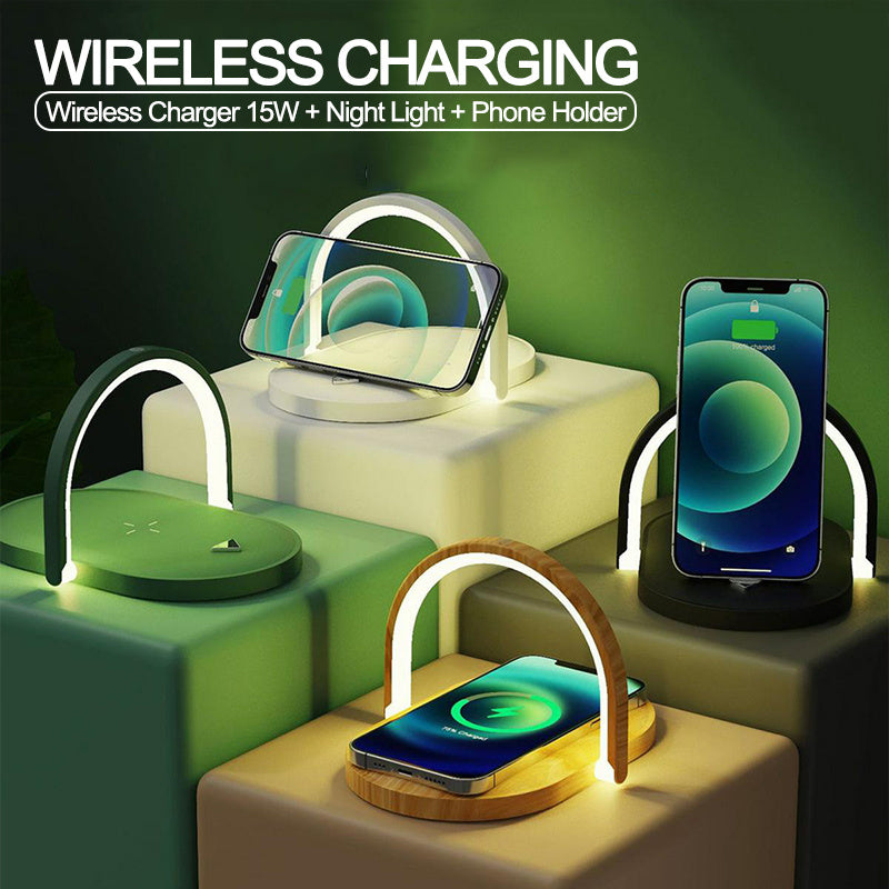 Foldable Wireless Charger Night Light Wireless Charging Station
