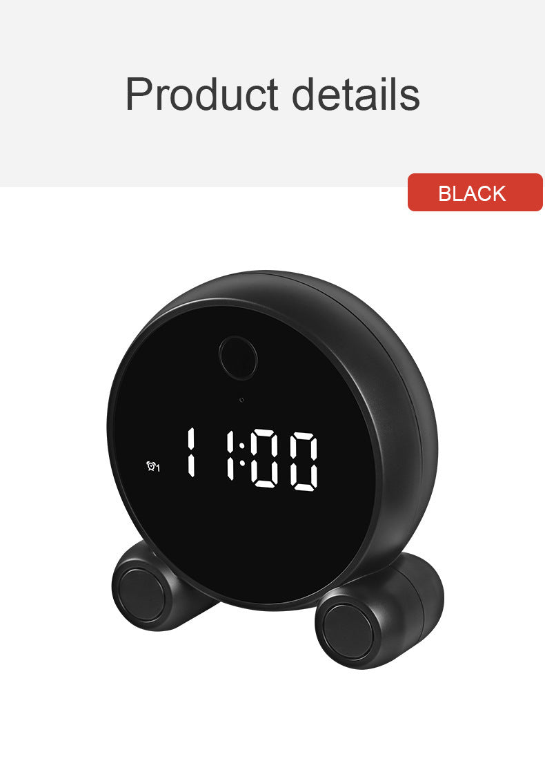 Wifi Alarm Clock Camera HD 1080P Night Vision Home Security Camera