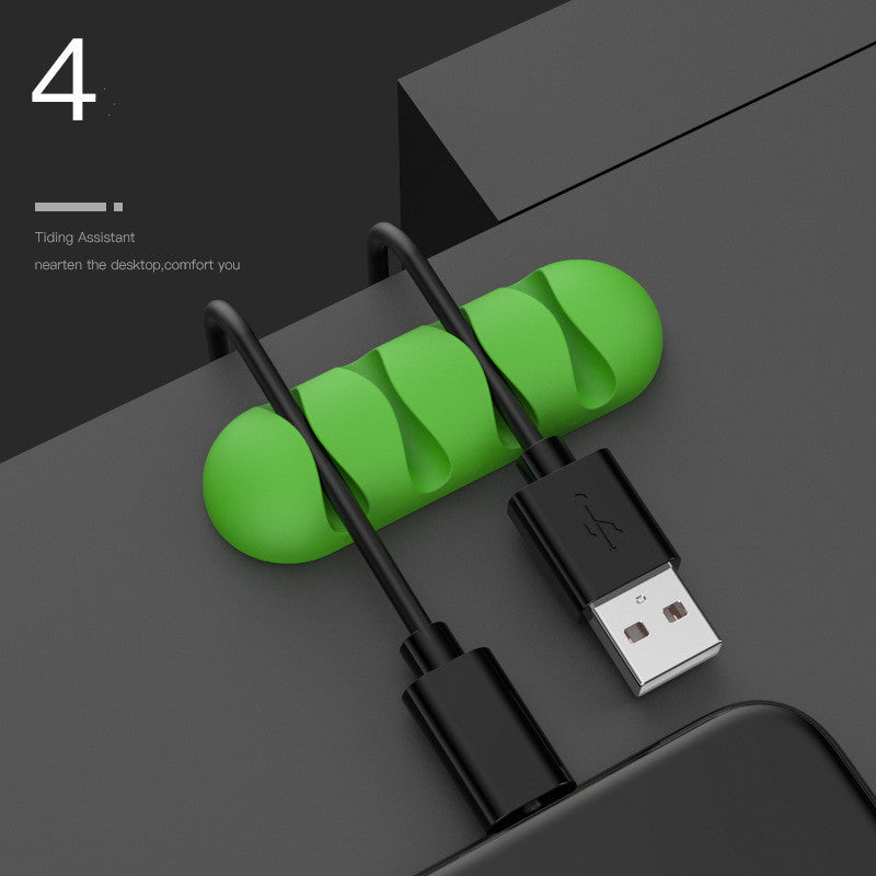 Smart Cable Holder Silicone Flexible Cable Winder Wire Organizer