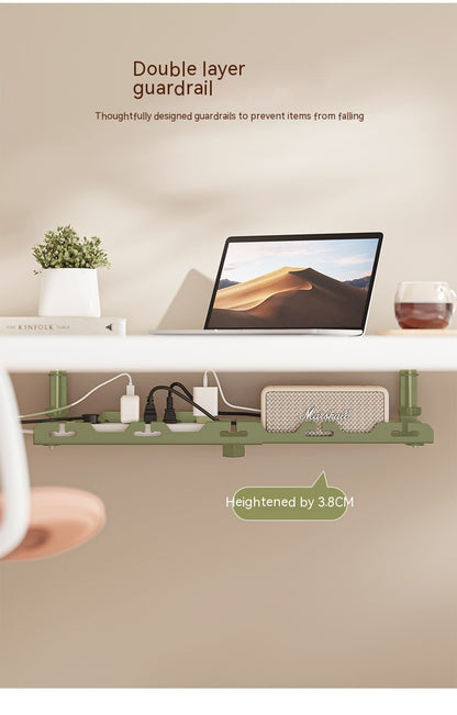 Punch-free Carbon Steel Under Desk Cable Management Rack