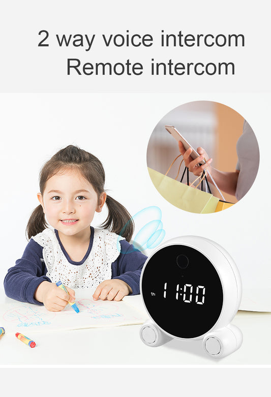 Wifi Alarm Clock Camera HD 1080P Night Vision  Home Security Camera