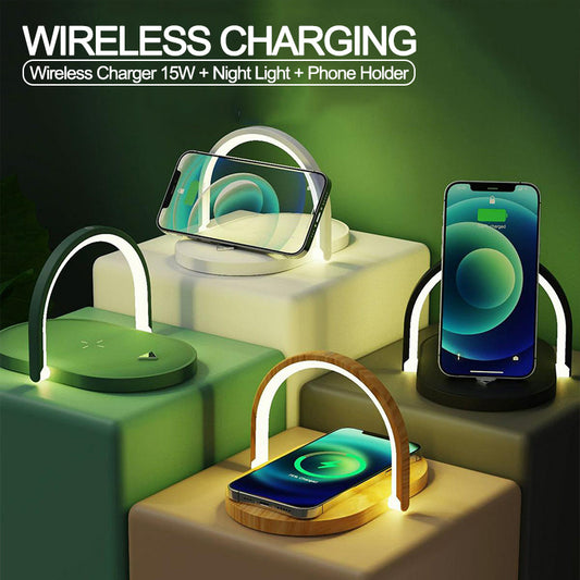 Foldable Wireless Charger Night Light Wireless Charging Station